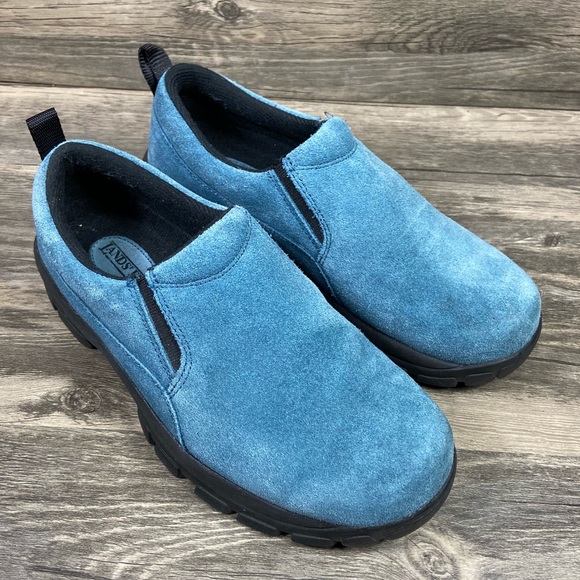 Lands' End Shoes - Land End All Weather Suede Leather Slip On Moc